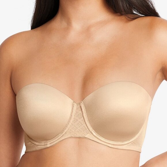 Bali One Smooth U Strapless Bra Multiway Underwire 42C Taupe DF6599 NWT - Picture 1 of 11